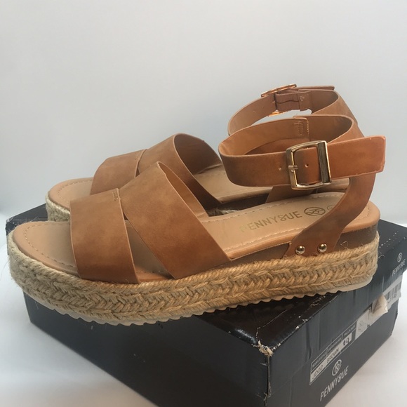 PENN Y SUE West Sandal Wedge Size 9 - Picture 4 of 16